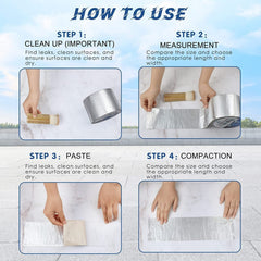 Heavy Duty Aluminium Foil Waterproof Repair Tape for Pipes & Roofs