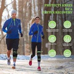 Elastic Compression Knee Sleeve for Support and Stability