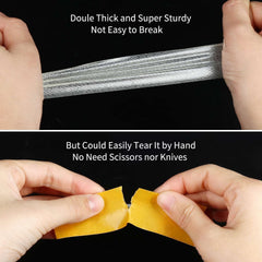 Yellow Double Sided Carpet Tape - Strong, Removable, No Residue