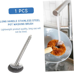 40-70 Character Product Name: Durable Stainless Steel Dish Scrubber Set with Steel Ball Brushes