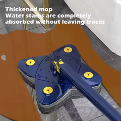 360° Rotating Triangle Squeeze Mop with 4 Modes for Easy Cleaning