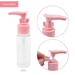 7 Pcs Travel Cosmetic Bottles Set for Liquids, Makeup & Toiletries