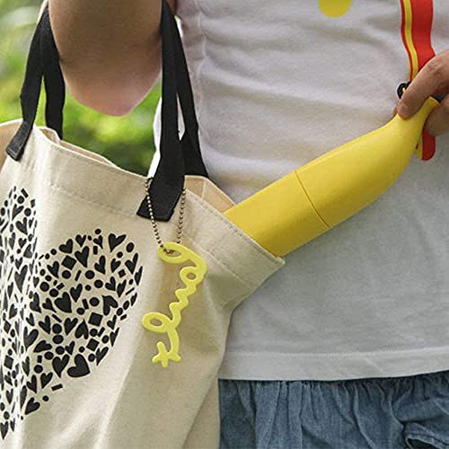 Stylish Yellow Banana-Shaped Mini Foldable Umbrella for Women