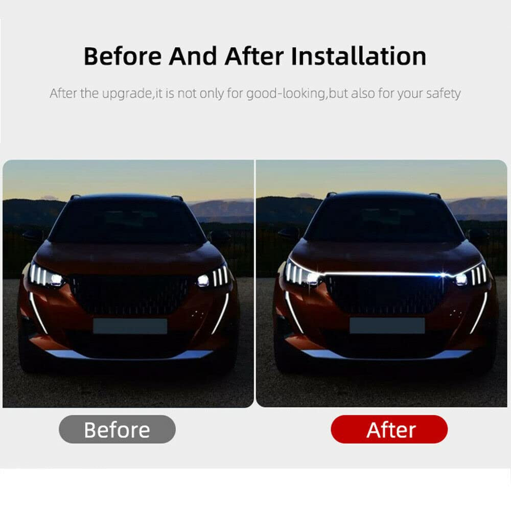 Car Hood LED Daytime Running Light Strip