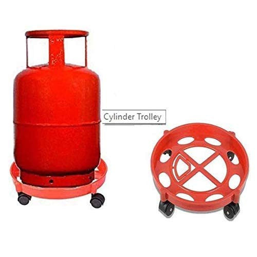 Bluffer ABS Gas Cylinder Trolley with Wheels for Easy Movement