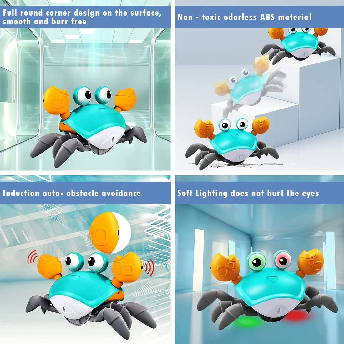 Cute Crawling Crab Toy for Babies - Dancing & Crawling Fun