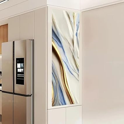 Blue & Golden Marble Foil - Elegant Decorative Wrap (Ta-055)