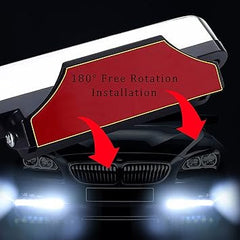 2 Pcs Car Running Lights with 8 LED for Enhanced Visibility