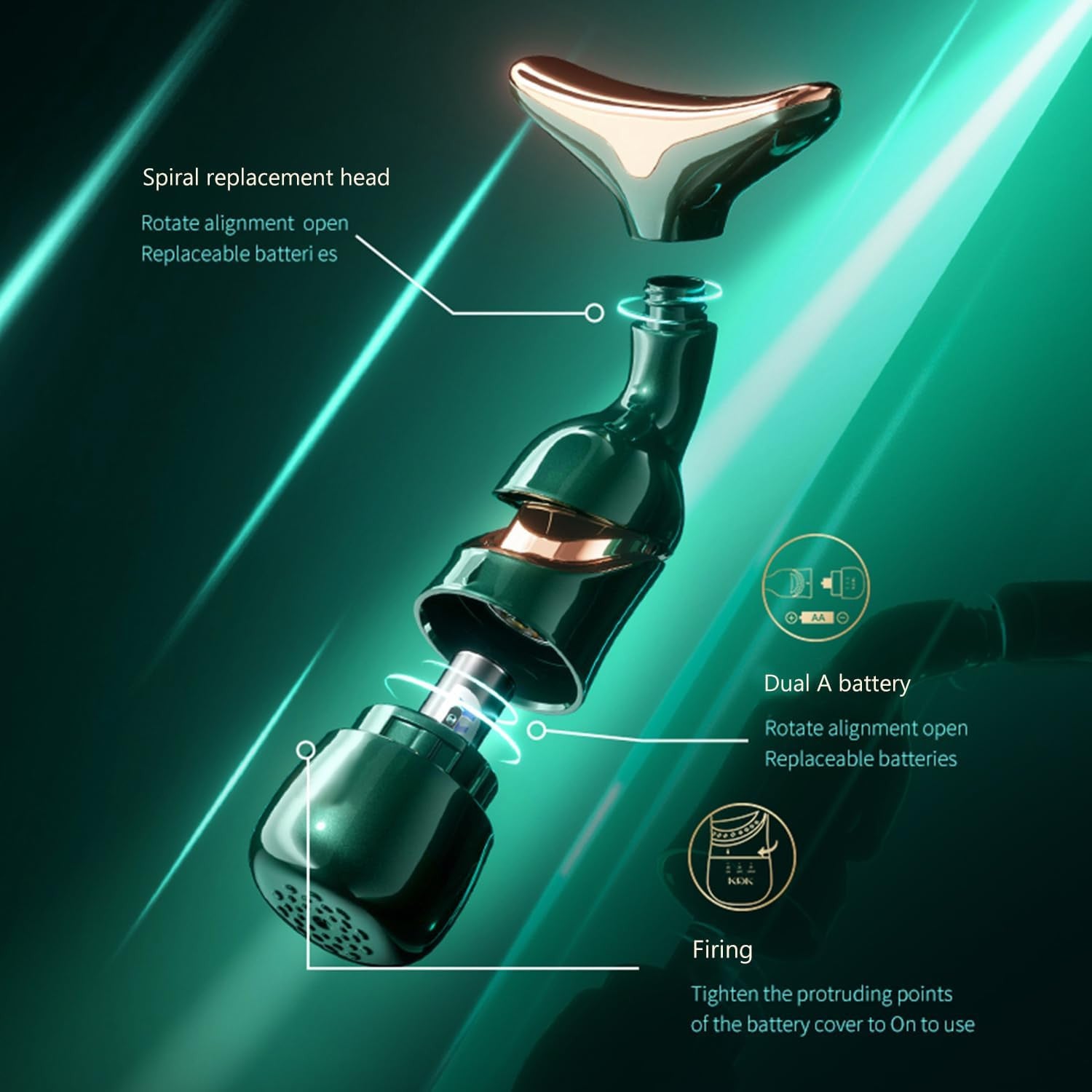 3-in-1 Facial, Neck & Eye Massage Instrument for Skin Rejuvenation