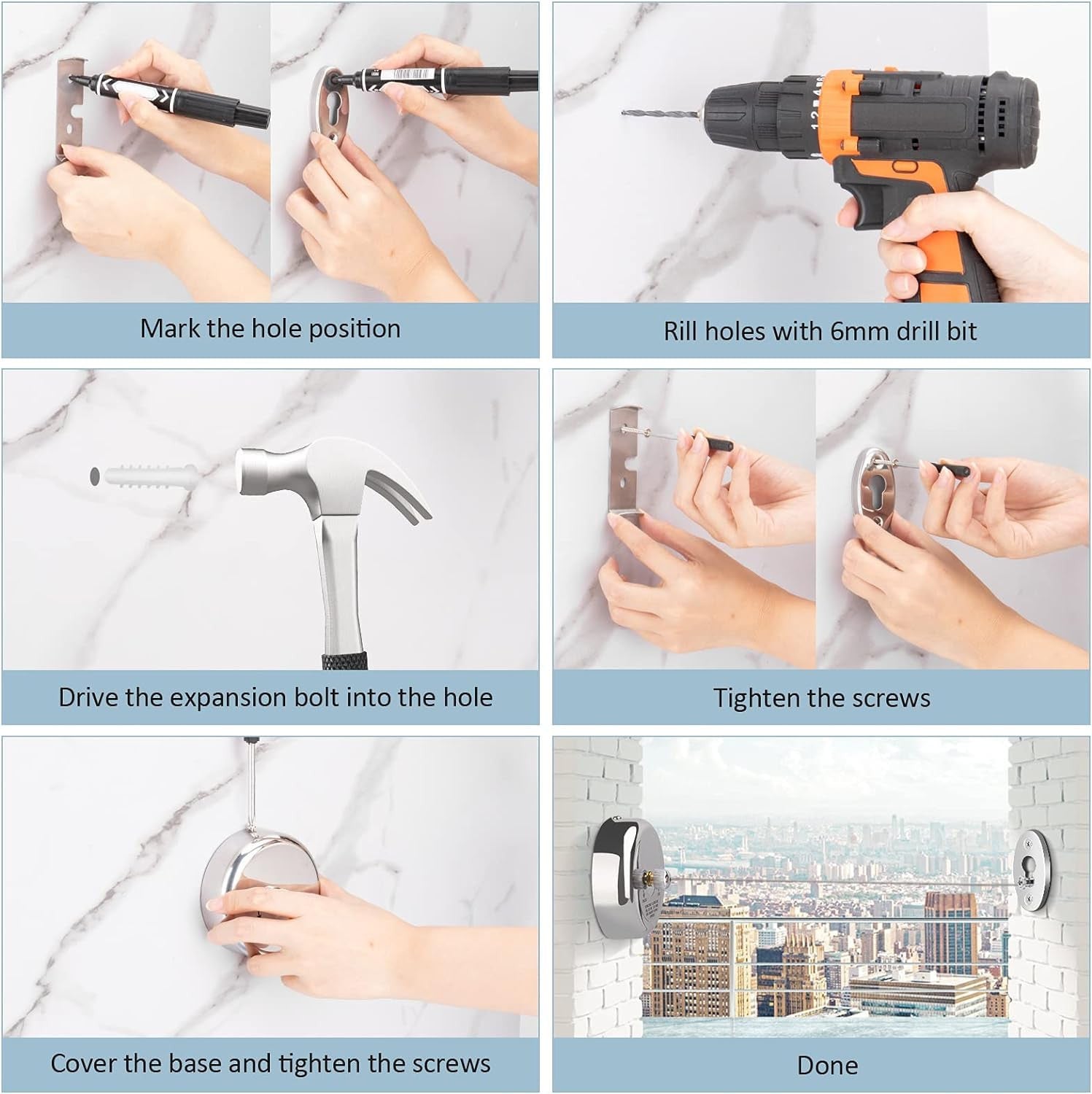 Adjustable Stainless Steel Retractable Clothesline for Indoor & Outdoor Use