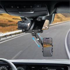 360° Rotatable & Retractable Mirror Phone Holder for Car
