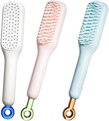 Self-Cleaning Anti-Static Massage Hair Comb for Tangle-Free Styling