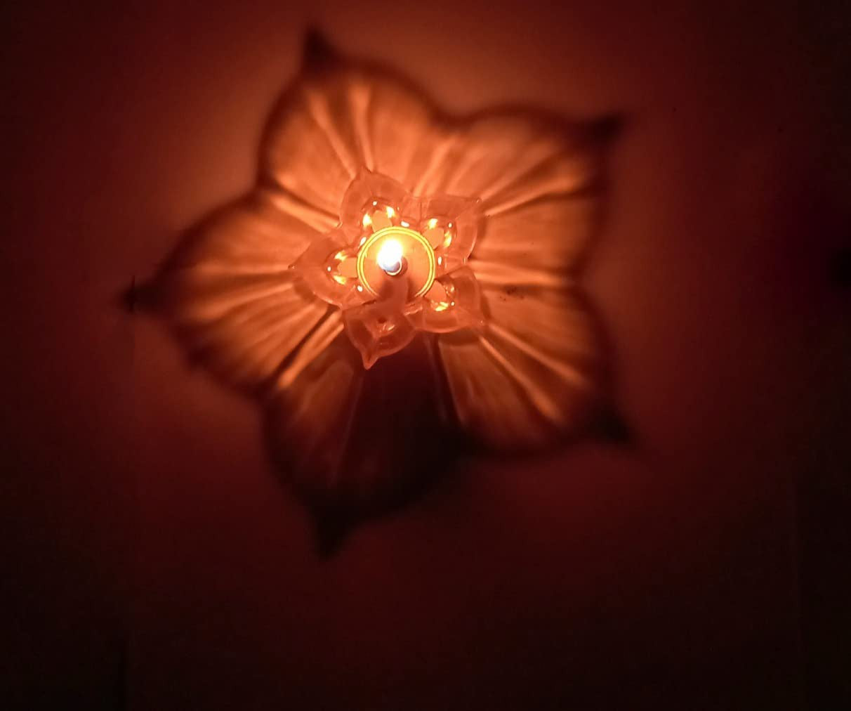 3D Crystal Diya Set - 12Pcs 