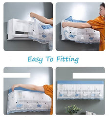 Premium 1.5 Ton Jacquard AC Dust Cover for Indoor Summer Use