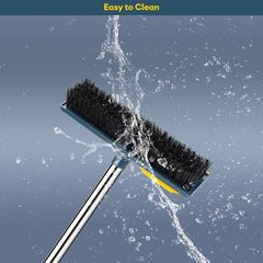 2-in-1 Floor & Tile Scrub Brush with Comb for Bathroom & Kitchen