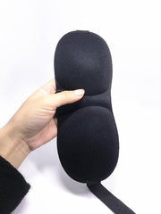 Black Eye Mask 3D Sleep Mask & Black Head Band for Rest