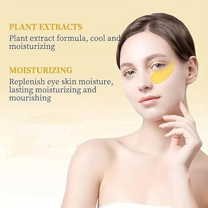 24K Gold Under Eye Patches for Dark Circle Removal