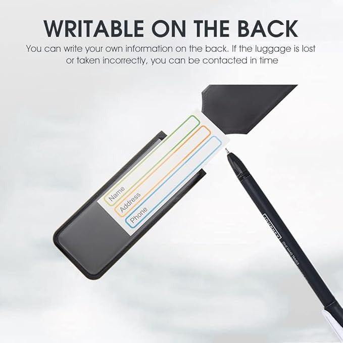 Silicone Travel ID Label & Luggage Tag - Durable & Easy to Spot