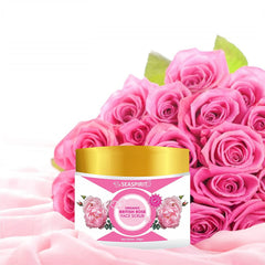 British Rose Face Scrub with Vitamin C, 100g for Bright, Clear Skin