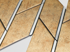 Rectangular Metal Tiles 3D Wall Paper - Self-Adhesive Backsplash for Modern Renovation