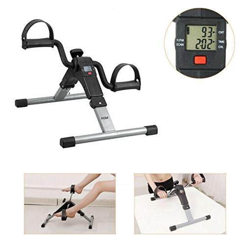 Foldable Mini Exercise Bike with LCD Display for Home & Office Workout