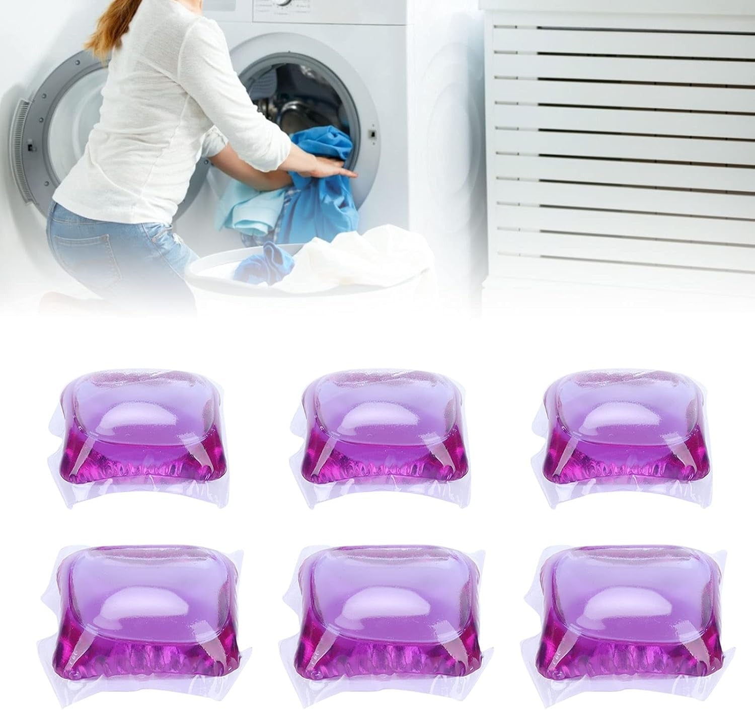 Efficient Laundry Bead Pods for Stain Removal and Freshness