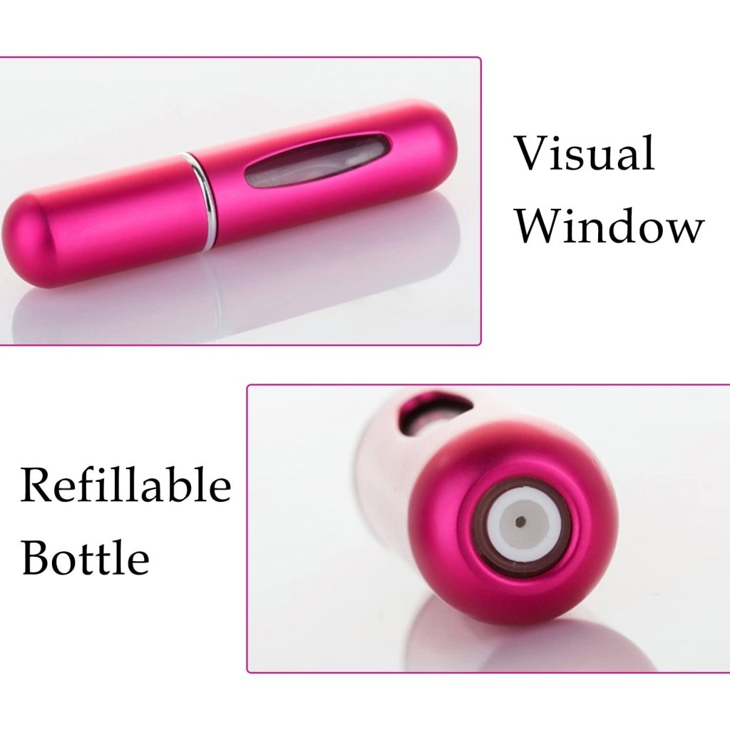 5ml Travel Perfume Spray Bottle – Refillable, Portable & Compact Atomizer