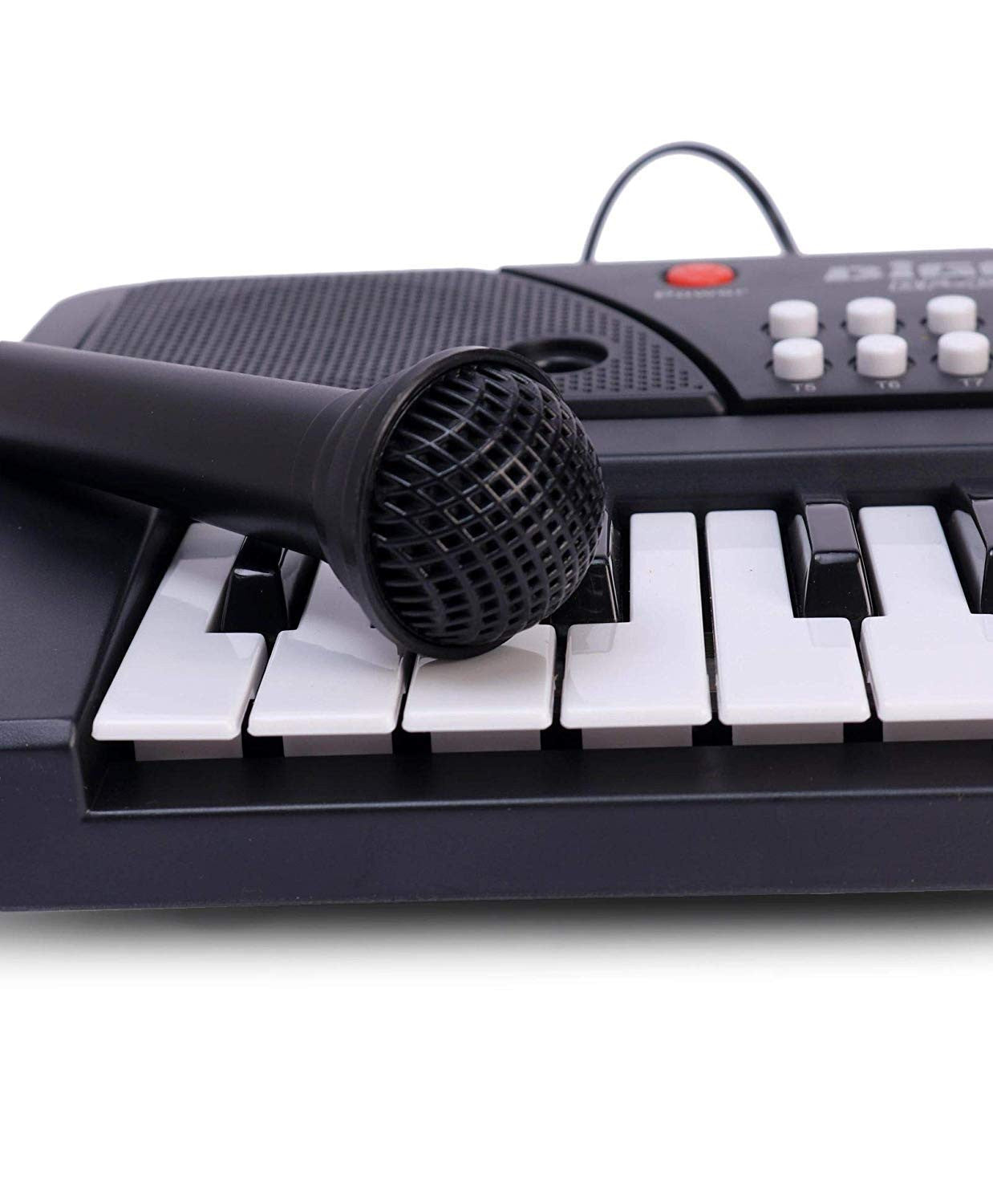 37-Key Electric Piano Keyboard with Microphone, 8 Tones & Rhythms