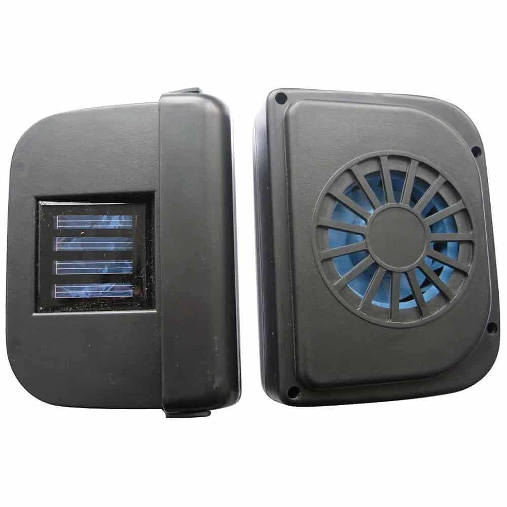 Solar Sun Power Car Ventilator - Auto Cool Fan for Windows and Radiator