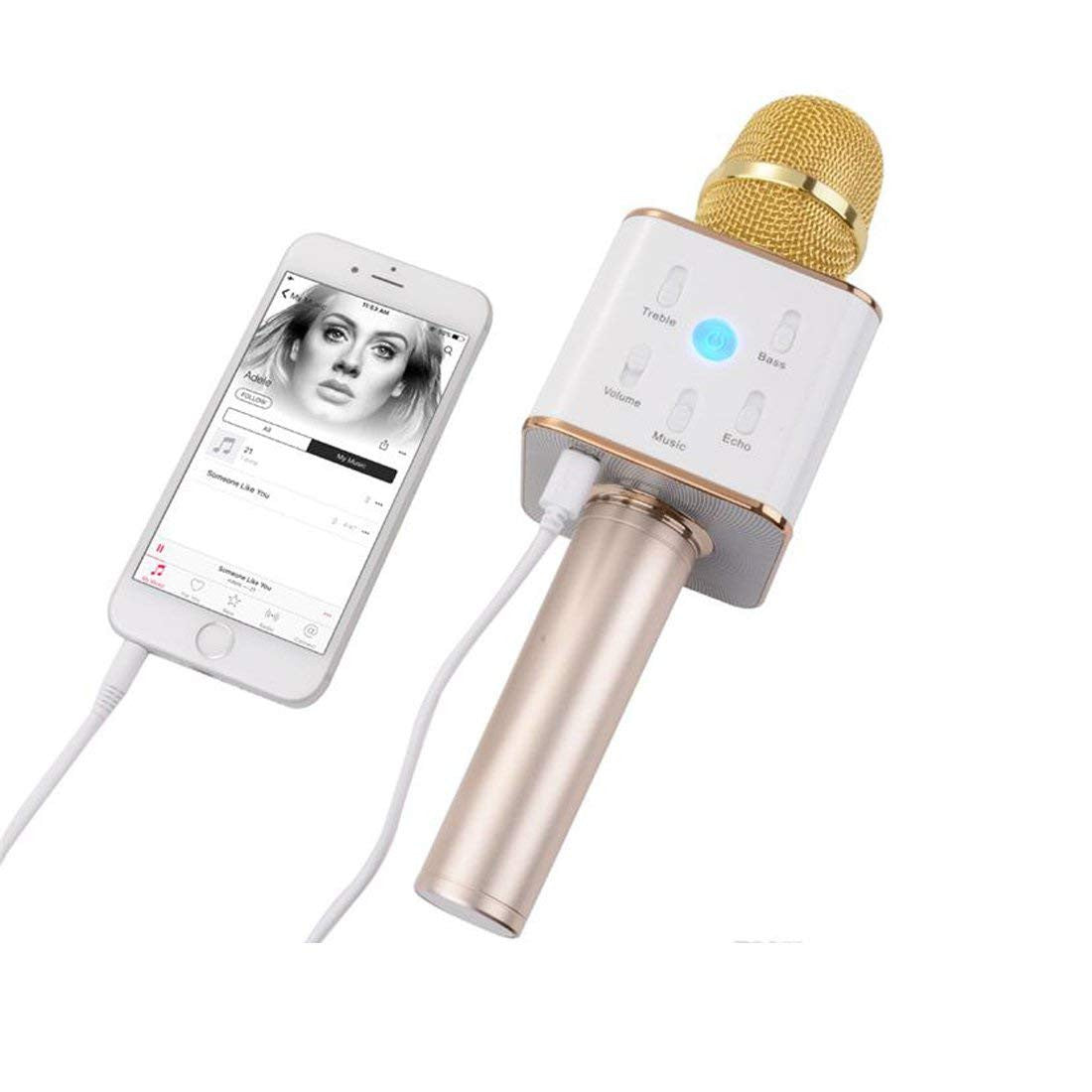 Q7 Microphone Wireless Karaoke Mic for Tablets, Smartphones & Bluetooth Speakers