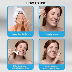 Adjustable Stamping Derma Roller Kit for Microneedling & Skin Rejuvenation
