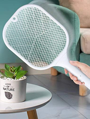 Electric Mosquito Racket & Killer with UV Light, Rechargeable, 3000V