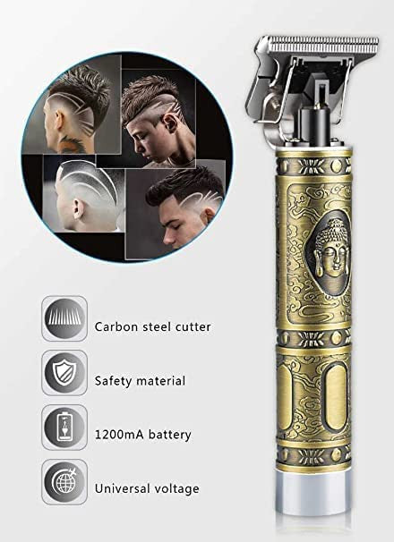 Budha Professional Cordless T-Blade Hair Trimmer for Men