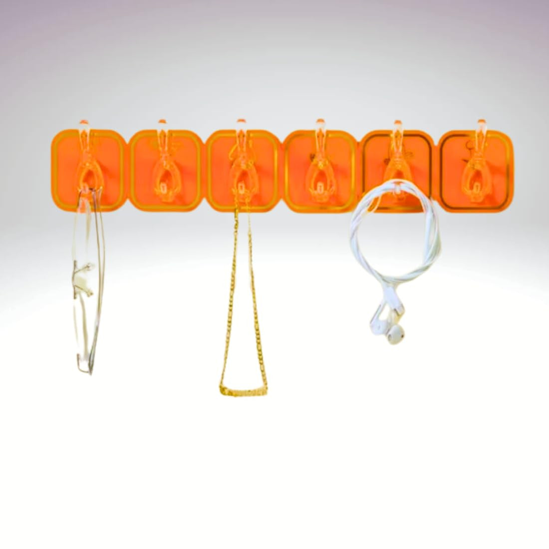 6 Hook S-Shape Hanger Strip for Kitchen Organization