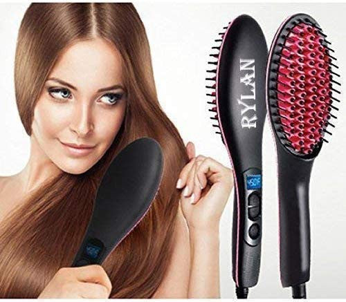 Simply Hair Straightener Brush - Ceramic Electronic Styling Tool