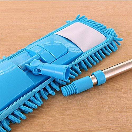 Microfiber Flat Mop with Steel Handle for Easy Floor Cleaning