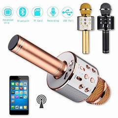 Wireless Bluetooth Round Microphone for Karaoke and Events