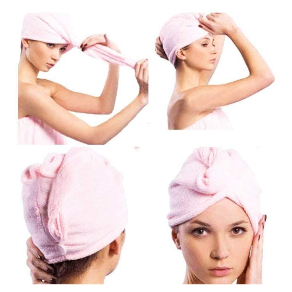Soft Cotton Hair Wrap Towel for Women – Fast Dry & Absorbent
