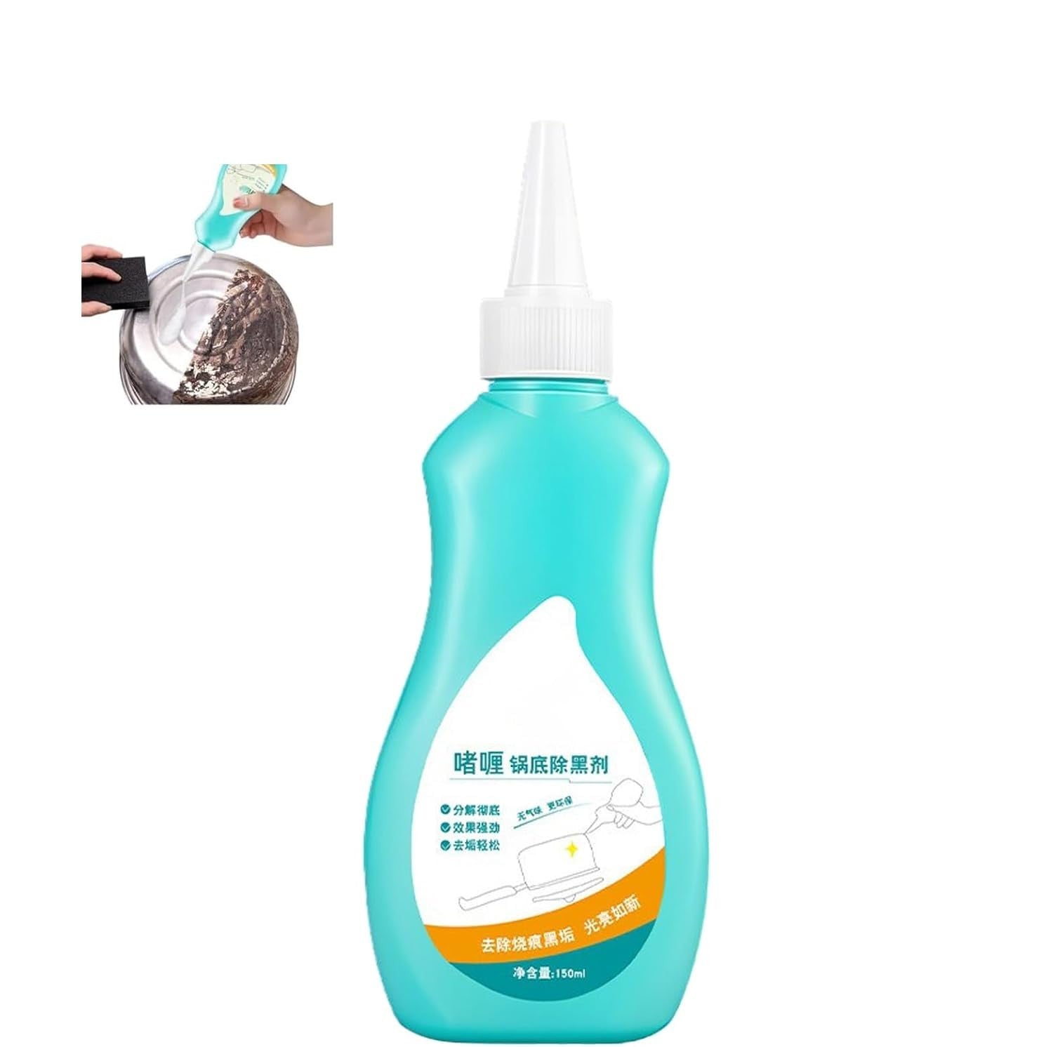 Magic Gel Kitchen Cleaner for Black Pots & Rust Removal