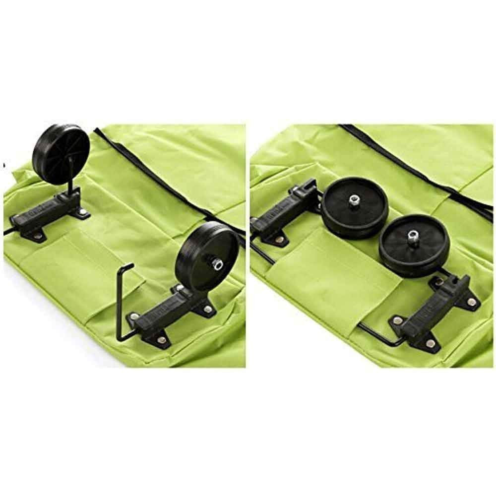 Lightweight Polyester Shopping Trolley for Grocery, Travel & More