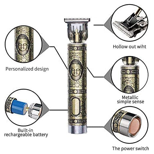 Budha Professional Cordless T-Blade Hair Trimmer for Men