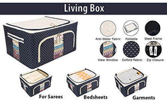 66L Oxford Fabric Storage Bag for Clothes and Household Items