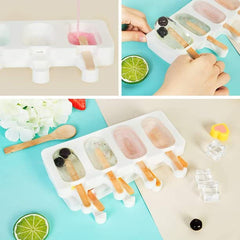 Reusable Silicone Ice Pop Molds for Homemade Frozen Treats