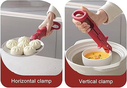 2-in-1 Hot Bowl Holder & Gripper Clip for Secure Serving