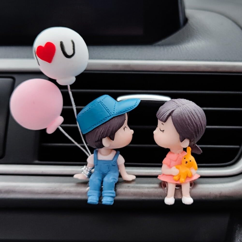 Cute Cartoon Couple Balloon Ornament for Car Decoration