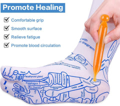 Reflexology Socks with Massage Tool for Foot Relief & Acupressure