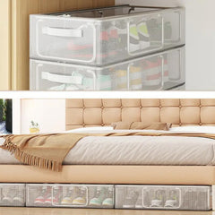 27L Transparent Shoe Storage Box & Organizer for Closet