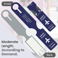 Silicone Travel ID Label & Luggage Tag - Durable & Easy to Spot