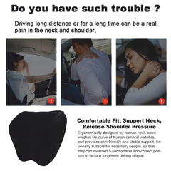 ComfortMax Memory Foam Car Head Rest Pillow for Ultimate Support