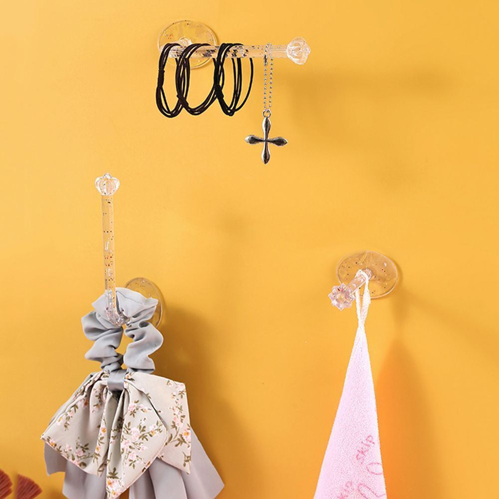 Crystal Diamond Hanger Hooks Set - Nail-Free, Waterproof, Multi-Scene
